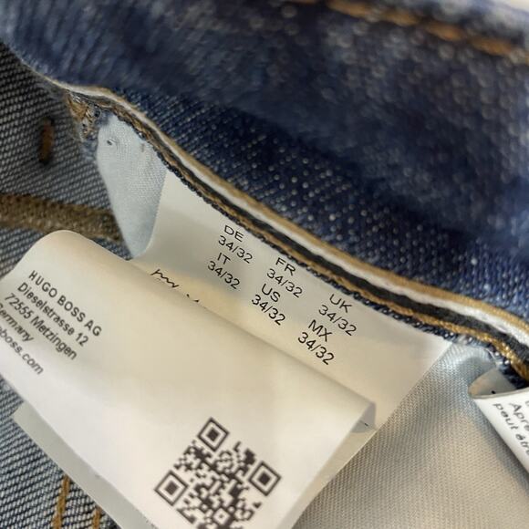 Hugo Boss Men's Jeans Delaware ORGANIC COTTON Tag Sz 34/32 Stretch Sz 38x32 - Picture 10 of 12